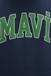 Mavi Pamuklu Oversize Fit Kapüşonlu Logolu Erkek Sweat 067149-29743 LACİVERT