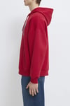 Mavi Pamuklu Oversize Fit Logo Baskılı Kapüşon Yaka Erkek Sweat 067149-70464 KIRMIZI
