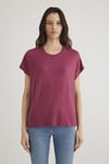 Mavi Pamuklu Regular Fit Bisiklet Yaka Bayan T Shirt 1611649-70919 VİŞNE