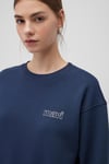 Mavi Pamuklu Regular Fit Bisiklet Yaka Şardonlu Bayan Sweat 1611656-82454 LACİVERT
