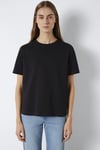 Mavi Pamuklu Regular Fit Bisiklet Yaka Kadın T Shirt 1600965-900 SİYAH