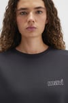 Mavi Pamuklu Regular Fit Bisiklet Yaka Şardonlu Bayan Sweat 1611656-82185 ANTRASİT
