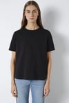 Mavi Pamuklu Regular Fit Bisiklet Yaka Bayan T Shirt 1600965-900 SİYAH
