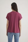 Mavi Pamuklu Regular Fit Bisiklet Yaka Bayan T Shirt 1611649-70919 VİŞNE