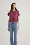 Mavi Pamuklu Regular Fit Bisiklet Yaka Bayan T Shirt 1611649-70919 VİŞNE