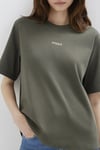 Mavi Pamuklu Regular Fit Bisiklet Yaka Kadın T Shirt 1612829-71553 KOYU HAKİ