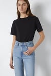 Mavi Pamuklu Regular Fit Bisiklet Yaka Kadın T Shirt 1600965-900 SİYAH