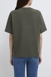 Mavi Pamuklu Regular Fit Bisiklet Yaka Kadın T Shirt 1612829-71553 KOYU HAKİ