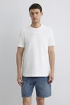 Mavi Pamuklu Regular Fit Çizgili Bisiklet Yaka Erkek T Shirt 0611409-70057 KIRIK BEYAZ