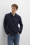 Mavi Pamuklu Regular Fit Erkek Polo Yaka Kazak 0710352-70490 KOYU LACIVERT