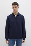Mavi Pamuklu Regular Fit Fermuarlı Erkek Polo Yaka Sweat 0S10414-86415 LACİVERT