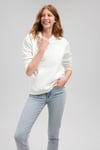 Mavi Pamuklu Regular Fit Kapüşonlu Şardonlu Bayan Sweat 167299-70057 KREM