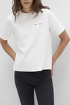 Mavi Pamuklu Regular Fit Logolu Bisiklet Yaka Bayan T Shirt 1613148-80194 EKRU