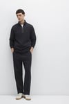 Mavi Pamuklu Regular Fit Normal Bel Düz Paça Erkek Eşofman Altı 0010523-900 SİYAH