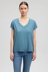Mavi Pamuklu Regular Fit V Yaka Bayan T Shirt 167714-70753 MAVİ