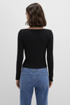 Mavi Pamuklu Slim Fit Asimetrik Yaka Bayan Sweat 1613622-900 SİYAH