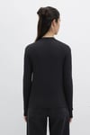 Mavi Pamuklu Slim Fit Bisiklet Yaka Bayan Penye 1613352-900 SİYAH