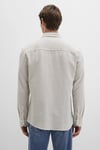 Mavi Pamuklu Slim Fit Uzun Kollu Çizgili Erkek Gömlek 0211692-90940 Bej-Krem