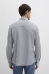 Mavi Pamuklu Slim Fit Uzun Kollu Çizgili Erkek Gömlek 0211692-90911 LACİVERT-EKRU