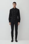 Mavi Pamuklu Slim Fit Uzun Kollu Erkek Kot Gömlek 0210909-87934 SİYAH