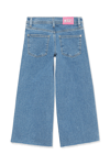 Mavi Pamuklu Wide Leg Normal Bel Geniş Paça Jeans Kız Çocuk Kot Pantolon 7010036-82083 AÇIK MAVİ