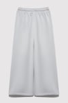 Mavi Pamuklu Wide Leg Normal Bel Geniş Paça Kız Çocuk Eşofman Altı 7010038-70075 AÇIK GRİ