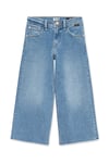 Mavi Pamuklu Wide Leg Normal Bel Geniş Paça Jeans Kız Çocuk Kot Pantolon 7010036-82083 AÇIK MAVİ