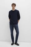 Mavi Regular Fit Logolu Bisiklet Yaka Erkek Sweat 0S10480-80872 LACİVERT