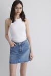 Mavi Regular Fit Normal Bel Mini Boy Bayan Kot Etek 1310204-87098 AÇIK MAVİ