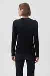 Mavi Slim Fit Bisiklet Yaka Bayan Kazak 1710341-900 SİYAH