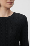 Mavi Slim Fit Bisiklet Yaka Bayan Kazak 1710341-900 SİYAH