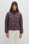 Mavi Slim Fit Dik Yaka Kapitoneli Astarlı Şişme Bayan Mont 110698-70260 BORDO