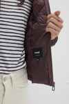 Mavi Slim Fit Dik Yaka Kapitoneli Astarlı Şişme Bayan Mont 110698-70260 BORDO