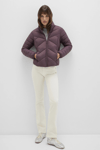 Mavi Slim Fit Dik Yaka Kapitoneli Astarlı Şişme Bayan Mont 110698-70260 BORDO