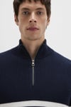Mavi Slim Fit Fermuarlı Dik Yaka Erkek Kazak 0710131-70490 LACİVERT