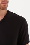 Mavi Slim Fit V Yaka % 100 Pamuk Basic Erkek T Shirt 063748-900 SİYAH