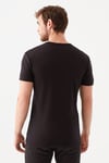 Mavi Slim Fit V Yaka % 100 Pamuk Basic Erkek T Shirt 063748-900 SİYAH