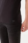 Mavi Slim Fit V Yaka % 100 Pamuk Basic Erkek T Shirt 063748-900 SİYAH