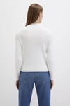 Mavi Slim Fit Yarım Balıkçı Yaka Omuz Detaylı Bayan Kazak 1710798-70057 KREM