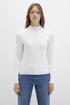 Mavi Slim Fit Yarım Balıkçı Yaka Omuz Detaylı Bayan Kazak 1710798-70057 KREM