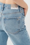 Mavi Star Pamuklu Yırtıklı Yüksek Bel Mom Jeans Kadın Kot Pantolon 101077-30503 AÇIK MAVİ