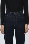 Mavi Star Streç Pamuklu Süper Yüksek Bel Dar Paça Mom Jeans Bayan Kot Pantolon 101077-83035 KOYU LACIVERT