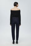 Mavi Star Streç Pamuklu Süper Yüksek Bel Dar Paça Mom Jeans Bayan Kot Pantolon 101077-83035 KOYU LACIVERT