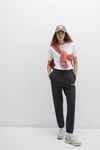 Mavi Straight Fit  Logolu Pamuklu Lastikli Paça Bayan Eşofman Altı 1010757-80106 ANTRASİT