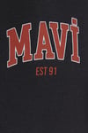 Mavi Straight Fit  Logolu Pamuklu Lastikli Paça Bayan Eşofman Altı 1010757-80106 ANTRASİT