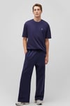 Mavi Streç Pamuklu Loose Fit Normal Bel Geniş Paça Erkek Eşofman Altı 0010405-84371 KOYU LACIVERT