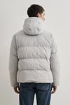 Mavi Su İtici Loose Fit Kapüşonlu Şişme Erkek Mont 0110463-70075 AÇIK GRİ