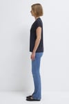 Mavi V Yaka Yumuşak Dökümlü Basic Kadın T Shirt 167714-85315 KOYU LACIVERT