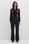 Mavi Victoria Pamuklu Wide Leg Yüksek Bel Geniş Paça Jeans Bayan Kot Pantolon 101072-90488 LACİVERT