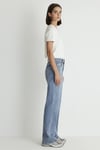 Mavi Victoria Streç Pamuklu Wide Leg Yüksek Bel Geniş Paça Jeans Bayan Kot Pantolon 101072-88212 AÇIK MAVİ